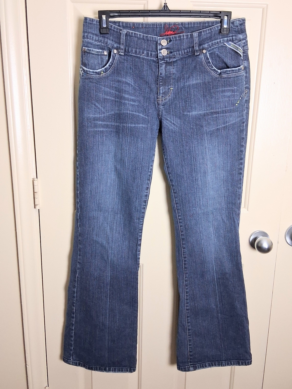 Jessica Simpson Women Vintage Signature Bootcut Denim Jeans Size 14